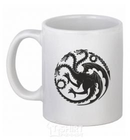 Ceramic mug Bran art White фото