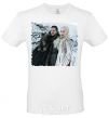 Men's T-Shirt Jon and Daenerys White фото