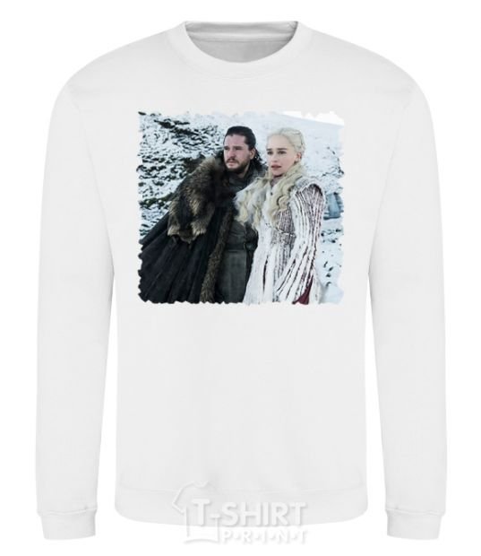 Sweatshirt Jon and Daenerys White фото