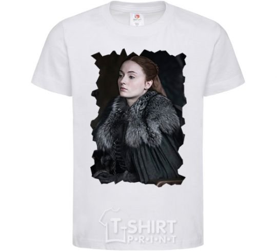 Kids T-shirt Sansa Stark White фото