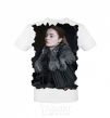 Men's T-Shirt Sansa Stark White фото