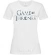 Women's T-shirt Game of Thrones White фото