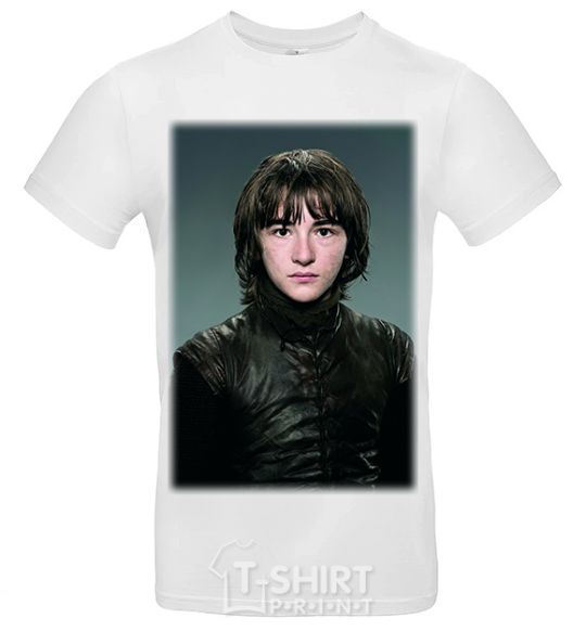 Мужская футболка Young Bran Stark Белый фото