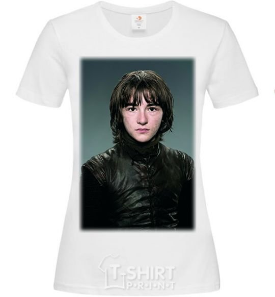 Женская футболка Young Bran Stark Белый фото