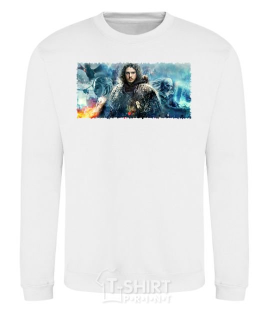 Sweatshirt Jon Snow Game of Thrones White фото