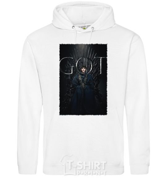 Men`s hoodie Bran Stark GOT White фото