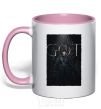 Mug with a colored handle Bran Stark GOT light-pink фото