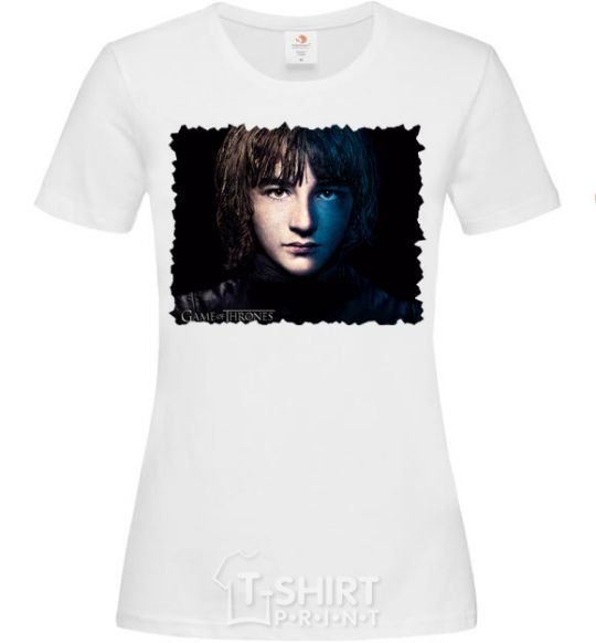 Women's T-shirt Bran Stark White фото