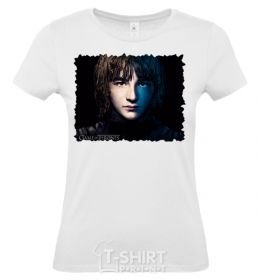 Women's T-shirt Bran Stark White фото