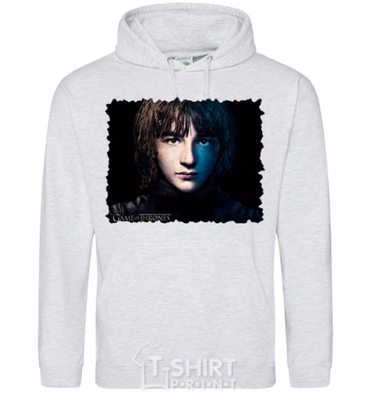 Men`s hoodie Bran Stark sport-grey фото