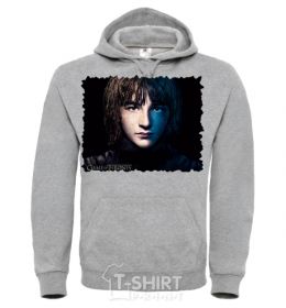 Men`s hoodie Bran Stark sport-grey фото