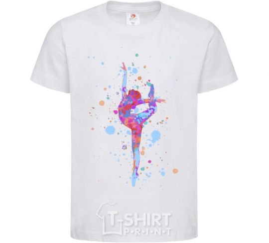 Kids T-shirt Splash gymnastics White фото