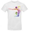 Men's T-Shirt Gymnast geometry White фото