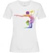 Women's T-shirt Gymnast geometry White фото