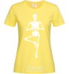 Women's T-shirt Скелет йога cornsilk фото