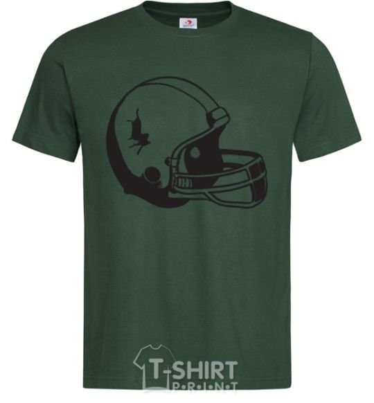 Мужская футболка Шлем с трещиной Темно-зеленый фото