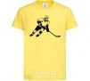 Детская футболка Хоккеист Лимонный фото