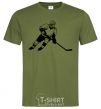 Men's T-Shirt Hockey player millennial-khaki фото