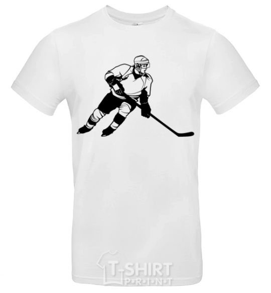 Men's T-Shirt Hockey player White фото