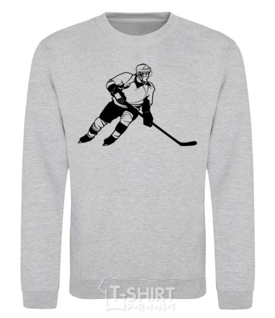 Sweatshirt Hockey player sport-grey фото