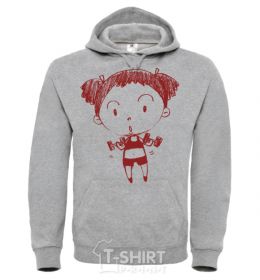 Men`s hoodie Sportswoman sport-grey фото