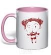 Mug with a colored handle Sportswoman light-pink фото