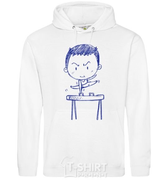 Men`s hoodie Gymnast V.1 White фото