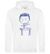 Men`s hoodie Gymnast V.1 White фото