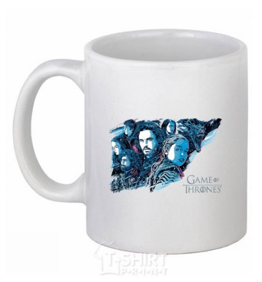 Ceramic mug Game of thrones full colours White фото