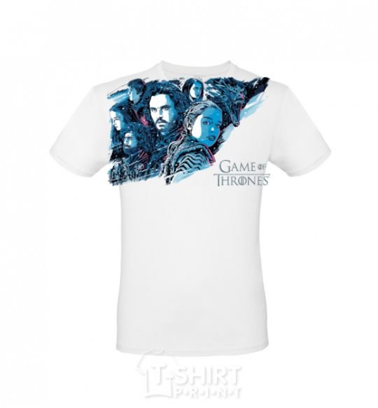 Men's T-Shirt Game of thrones full colours White фото