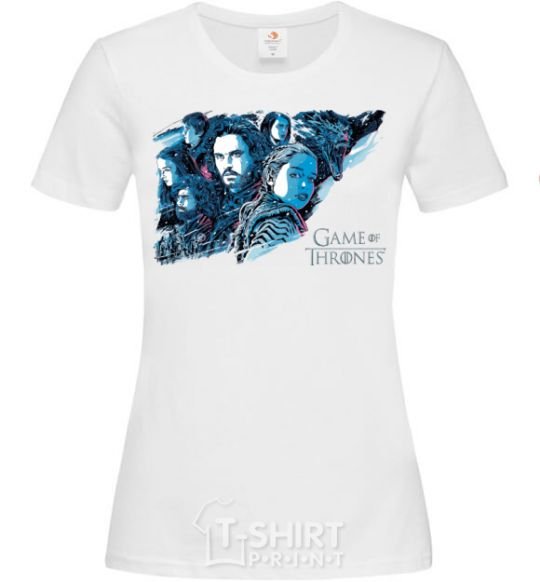 Women's T-shirt Game of thrones full colours White фото