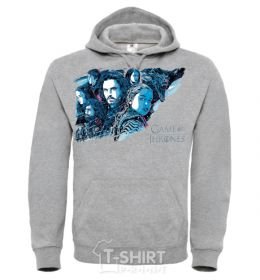 Men`s hoodie Game of thrones full colours sport-grey фото