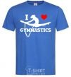 Men's T-Shirt I love gymnastic royal-blue фото