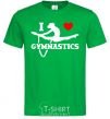 Men's T-Shirt I love gymnastic kelly-green фото