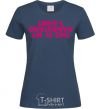 Women's T-shirt This is my handstand t-shirt navy-blue фото