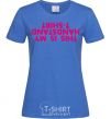 Women's T-shirt This is my handstand t-shirt royal-blue фото