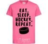 Kids T-shirt Eat sleep hockey heliconia фото