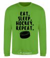 Sweatshirt Eat sleep hockey orchid-green фото