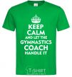 Men's T-Shirt Let the gymnastics coach handle it kelly-green фото