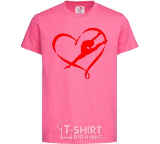 Kids T-shirt Heart gymnastic heliconia фото