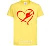 Kids T-shirt Heart gymnastic cornsilk фото