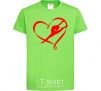 Kids T-shirt Heart gymnastic orchid-green фото