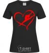 Women's T-shirt Heart gymnastic black фото