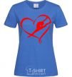 Women's T-shirt Heart gymnastic royal-blue фото