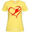 Women's T-shirt Heart gymnastic cornsilk фото