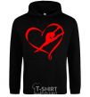 Men`s hoodie Heart gymnastic black фото