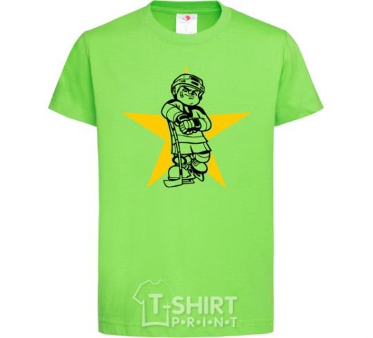 Kids T-shirt Hockey star orchid-green фото
