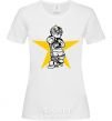 Women's T-shirt Hockey star White фото