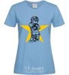Women's T-shirt Hockey star sky-blue фото