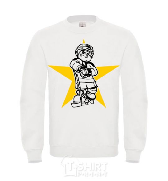 Sweatshirt Hockey star White фото